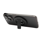 Magnetic 2-in-1 phone stand, built-in bottle opener black colour
