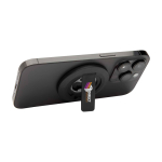 Magnetic 2-in-1 phone stand, built-in bottle opener black colour