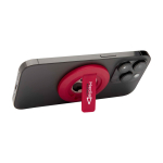 Magnetic 2-in-1 phone stand, built-in bottle opener red colour
