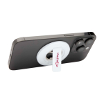 Magnetic 2-in-1 phone stand, built-in bottle opener white colour