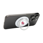Magnetic phone stand, ring-style support white colour