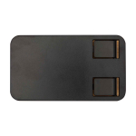 Folding phone stand, bamboo base, desktop use black colour