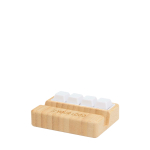 Bamboo phone stand, key-style stress toy