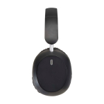 Headphones, active noise cancellation, immersive sound black colour
