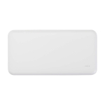 Recycled plastic power bank, LED charge indicator, 10,000 mAh white colour