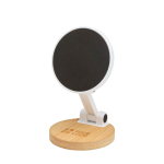 Magnetic folding phone stand, bamboo base