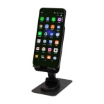 Folding phone stand, metal support, angle lock black colour
