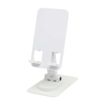 Folding phone stand, metal support, angle lock white colour