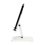 Folding phone stand, metal support, angle lock white colour