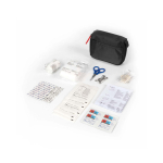 First aid kit, 31 basic emergency items black colour
