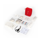 First aid kit, 59 items, 5-year shelf life red colour
