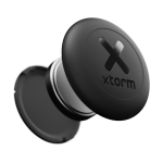 Water-resistant smart luggage tag, Xtorm XTAG2GA graphite colour close-up view 2