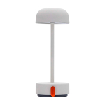 Rechargeable table lamp, dimmable, Kooduu Fokus white colour