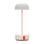 Rechargeable table lamp, dimmable, Kooduu Fokus white colour