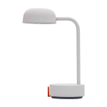 Rechargeable table lamp, dimmable, Kooduu Fokus white colour