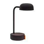 Rechargeable table lamp, dimmable, Kooduu Fokus antracite colour