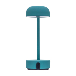 Rechargeable table lamp, dimmable, Kooduu Fokus mint green colour