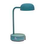 Rechargeable table lamp, dimmable, Kooduu Fokus mint green colour