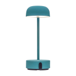 Rechargeable table lamp, dimmable, Kooduu Fokus mint green colour