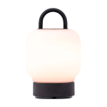 Portable lantern-style lamp, soft lighting, Kooduu Loome antracite colour