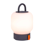 Portable lantern-style lamp, soft lighting, Kooduu Loome antracite colour