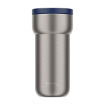 Thermal travel mug, stainless steel, 375ml, Mepal Ellipse navy-blue colour