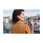 Thermal travel mug, stainless steel, 375ml, Mepal Ellipse navy-blue colour