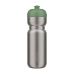 Leakproof sports bottle, stainless steel, 800ml, Mepal Pull forest green colour
