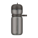 Sports bottle, flip lid, straw, 600ml, Mepal black colour