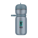 Sports bottle, flip lid, straw, 600ml, Mepal blue colour