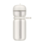 Sports bottle, flip lid, straw, 600ml, Mepal white colour
