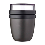 Mini lunch box, dual compartment, 420ml, Mepal Ellipse Mini black colour