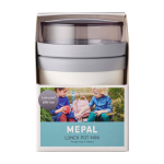 Mini lunch box, dual compartment, 420ml, Mepal Ellipse Mini white colour
