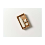 Bottle with modular lid system, 3 caps, 500ml, Ocean Bottle sand colour