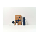 Bottle with modular lid system, 3 caps, 500ml, Ocean Bottle navy-blue colour