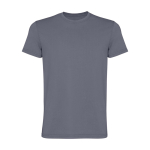 Men’s short sleeve jersey cotton T-shirt, 180 g/m2, Roly Corgi dark grey colour