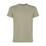 Men’s short sleeve jersey cotton T-shirt, 180 g/m2, Roly Corgi khaki colour