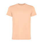 Men’s short sleeve jersey cotton T-shirt, 180 g/m2, Roly Corgi coral colour