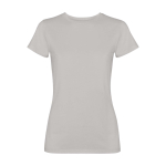 Women’s fitted short sleeve T-shirt, 280 g/m2, Roly Fiyi grey colour