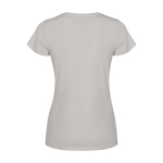 Women’s fitted short sleeve T-shirt, 280 g/m2, Roly Fiyi grey colour