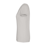 Women’s fitted short sleeve T-shirt, 280 g/m2, Roly Fiyi grey colour