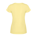 Women’s fitted short sleeve T-shirt, 280 g/m2, Roly Fiyi yellow colour
