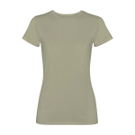 Women’s fitted short sleeve T-shirt, 280 g/m2, Roly Fiyi khaki colour