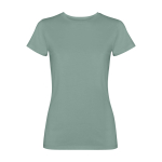 Women’s fitted short sleeve T-shirt, 280 g/m2, Roly Fiyi dark green colour