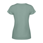 Women’s fitted short sleeve T-shirt, 280 g/m2, Roly Fiyi dark green colour
