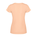 Women’s fitted short sleeve T-shirt, 280 g/m2, Roly Fiyi coral colour