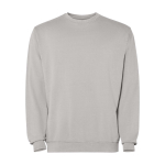 Unisex crew neck jumper, cotton, 250 g/m2, Roly Jaya grey colour