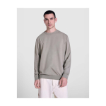 Unisex crew neck jumper, cotton, 250 g/m2, Roly Jaya grey colour