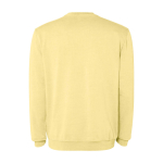Unisex crew neck jumper, cotton, 250 g/m2, Roly Jaya yellow colour