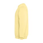 Unisex crew neck jumper, cotton, 250 g/m2, Roly Jaya yellow colour